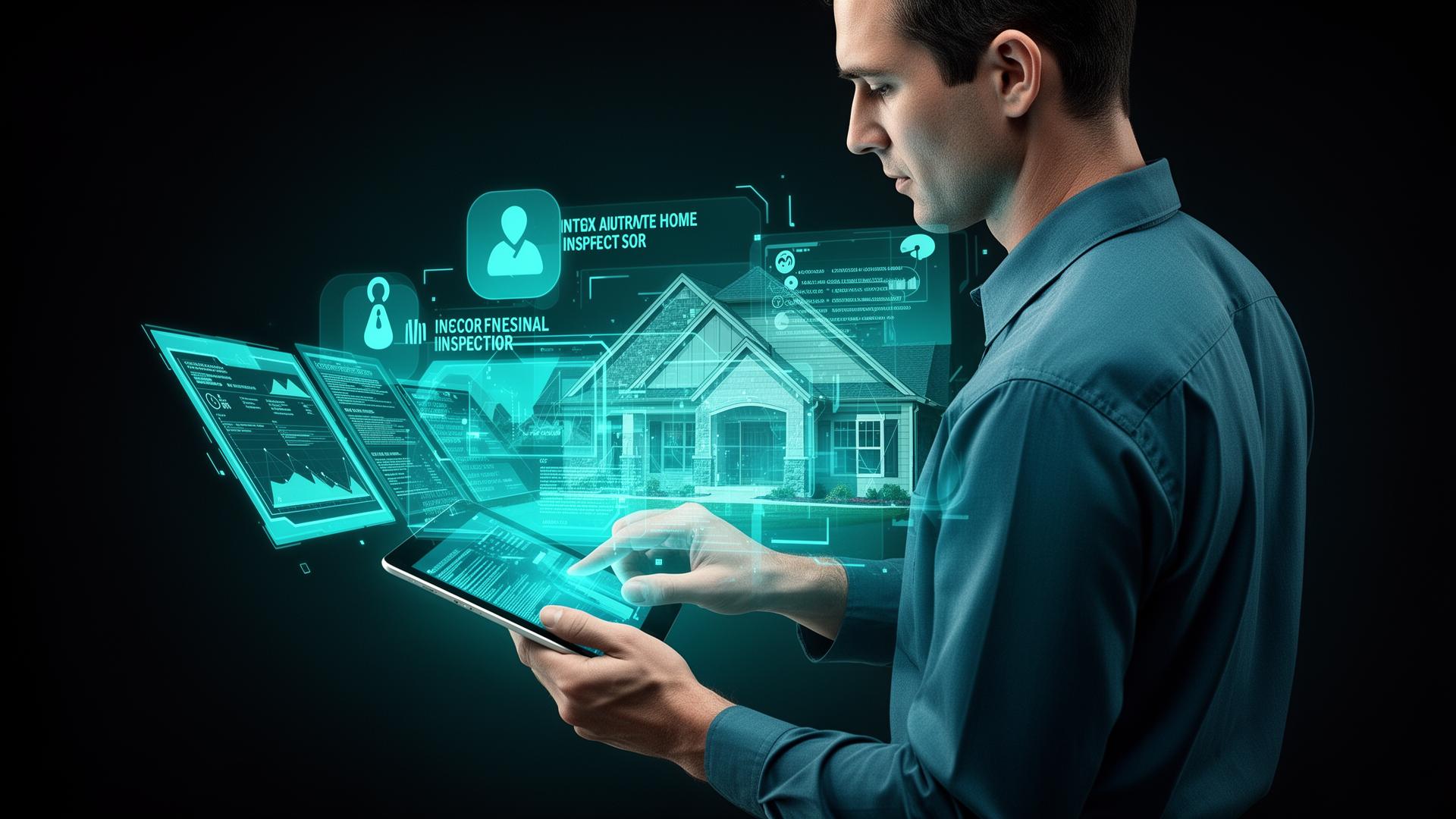 Home inspector with AI-powered scheduling and realtor management interface